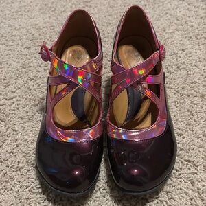 John Fluevog Pink and Purple Heels